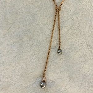 Michael kors rosegold tone and grey pearl